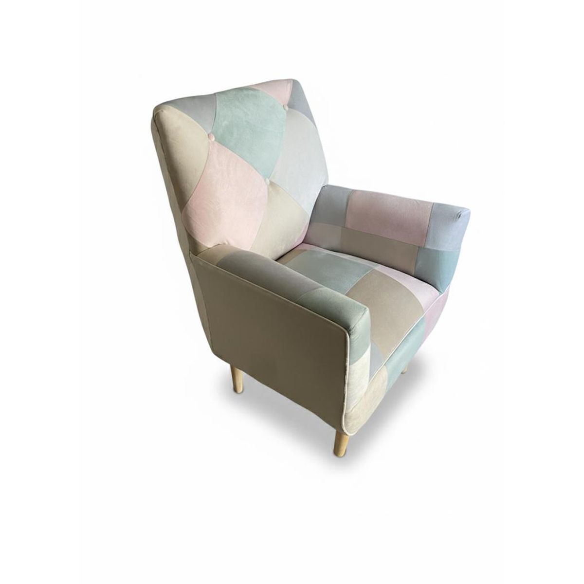 GENERICO - Poltrona individual  Sonica Patchwork de 75 x 75 x 95 cm