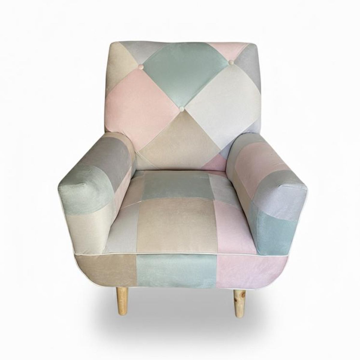 GENERICO - Poltrona individual  Sonica Patchwork de 75 x 75 x 95 cm