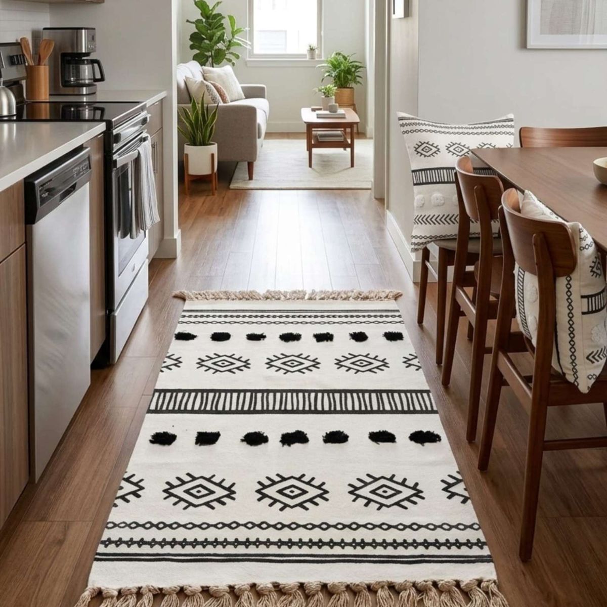 GENERICO - Alfombra Decorativa 60x90 cm Estampada con Relieve Tufting