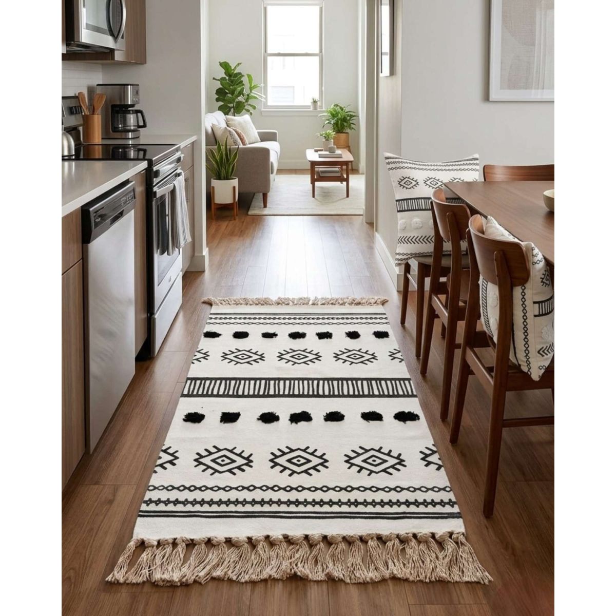 GENERICO - Alfombra Decorativa 60x90 cm Estampada con Relieve Tufting