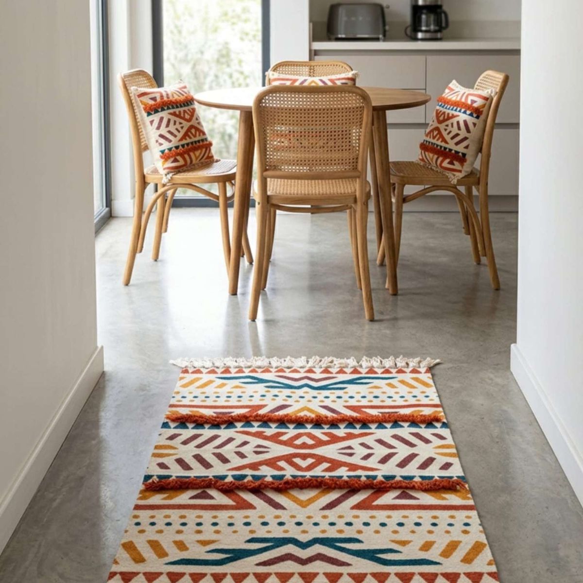 GENERICO - Alfombra Decorativa 60x90 cm Estampada con Relieve Tufting