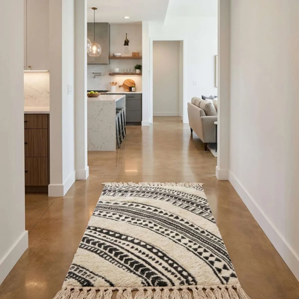GENERICO - Alfombra Decorativa 60x90 cm Estampada con Relieve Tufting