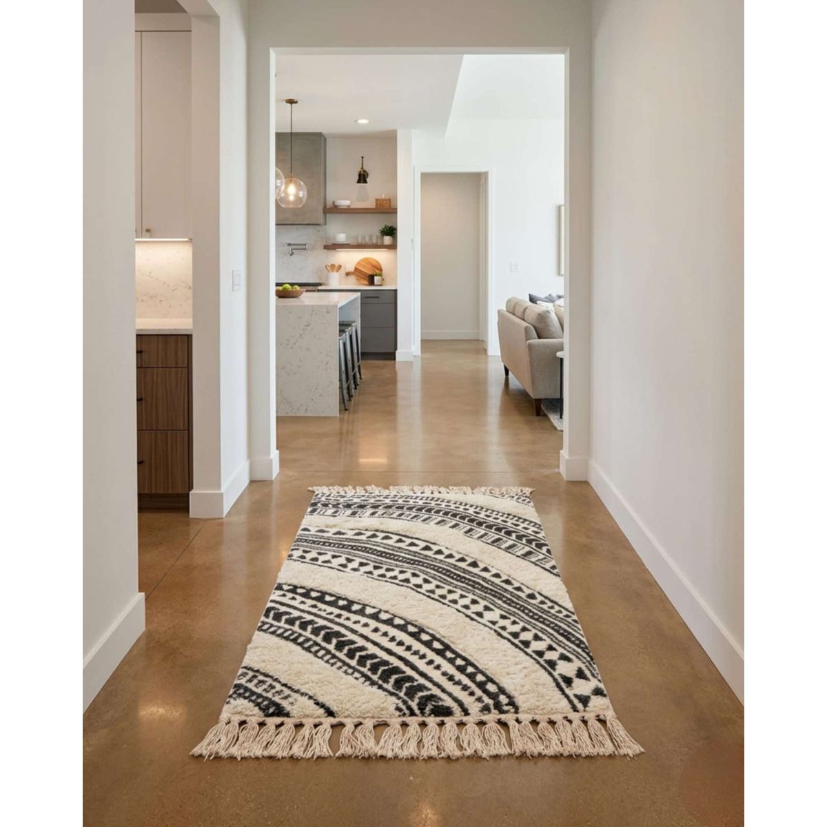 GENERICO - Alfombra Decorativa 60x90 cm Estampada con Relieve Tufting