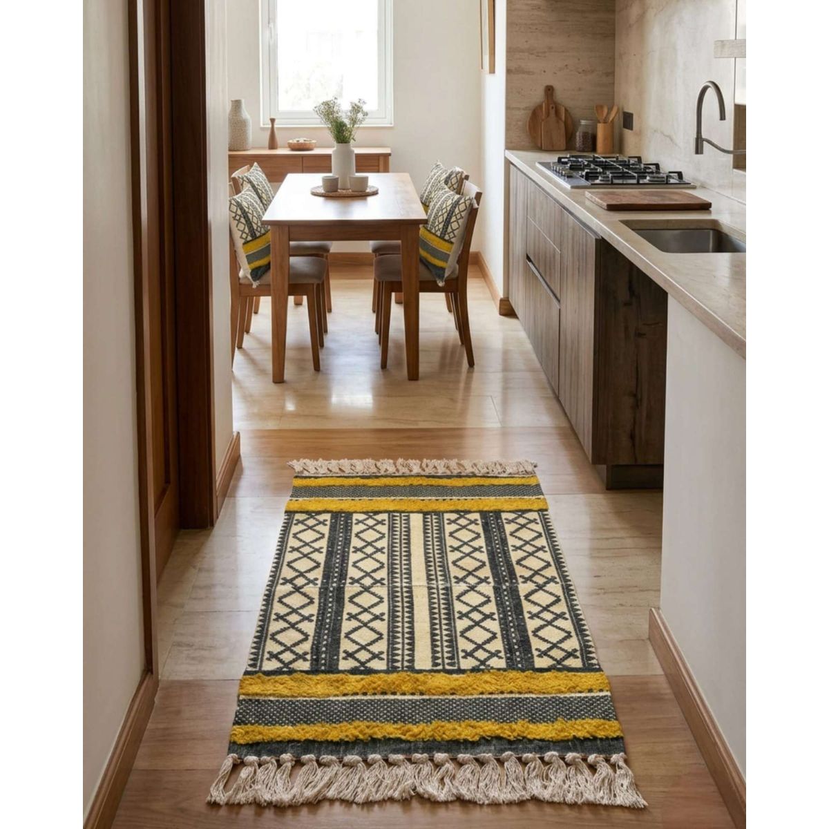 GENERICO - Alfombra Decorativa 60x90 cm Estampada con Relieve Tufting