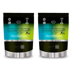 ZEO SPORT - Pack Citrato Magnesio + Citrato Potasio Polvo Zeo Doypack 2x100 Gr