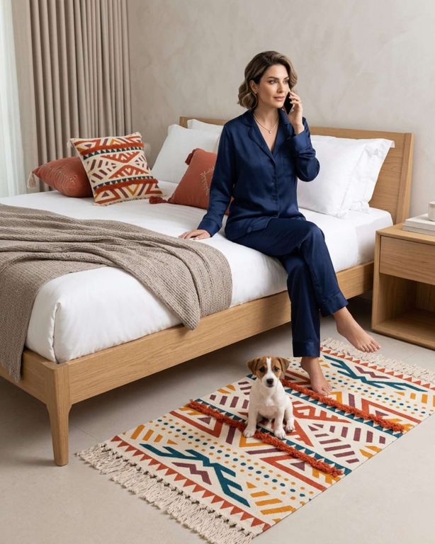 Alfombra Estampada Tufting 60x90 cm con Relieve