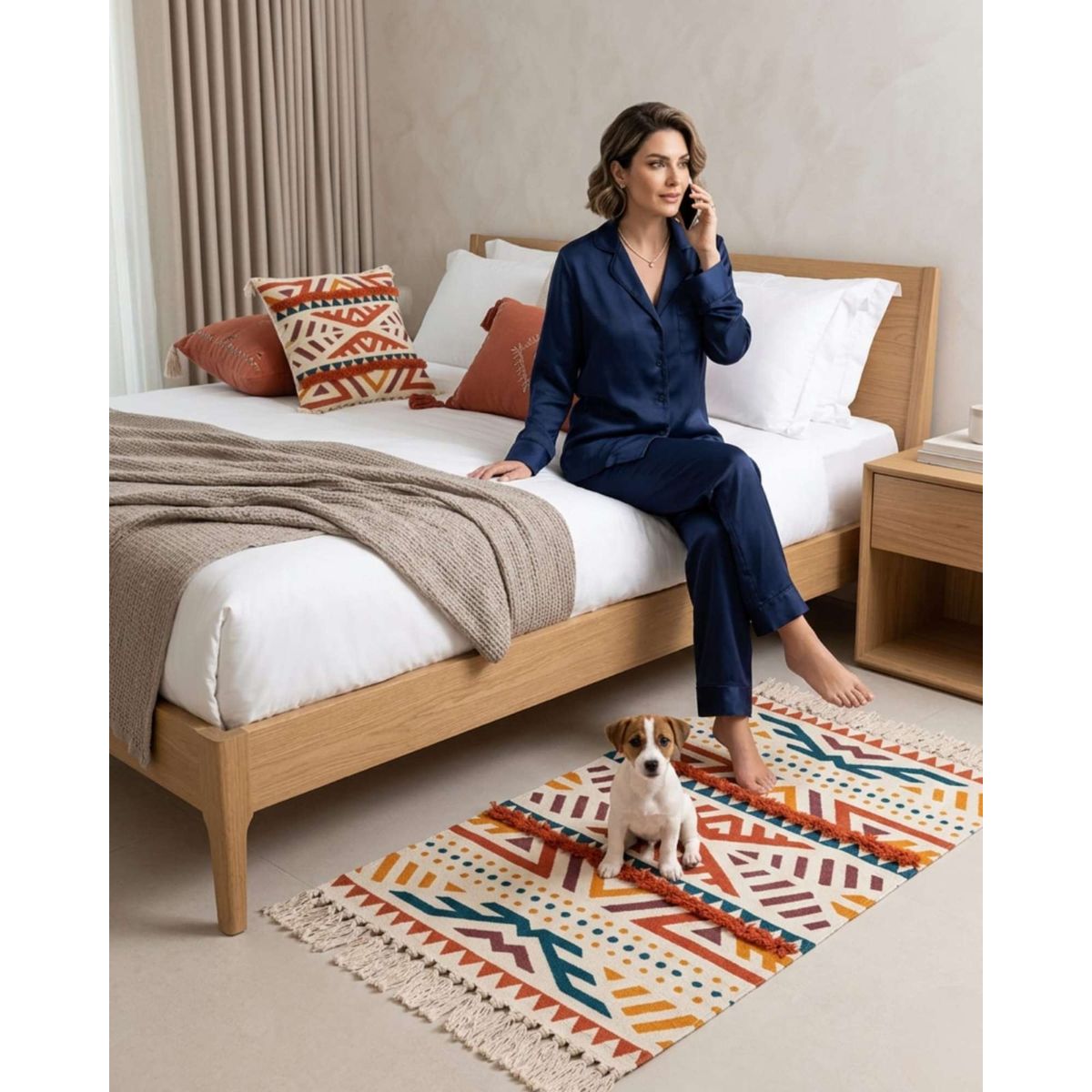 GENERICO - Alfombra Estampada Tufting 60x90 cm con Relieve