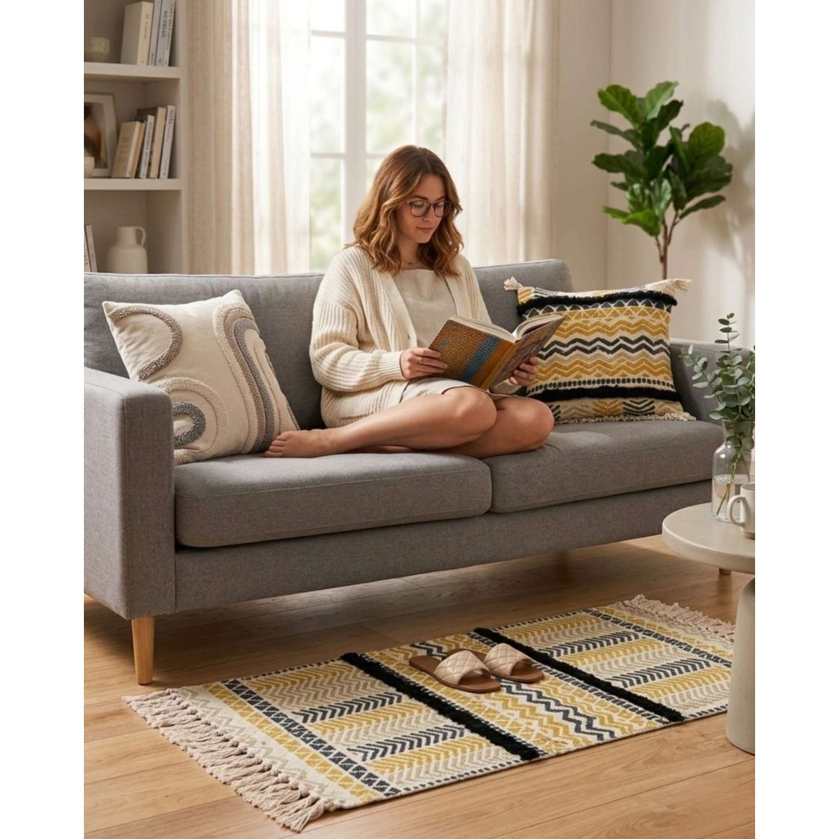 GENERICO - Alfombra Estampada Tufting 60x90 cm con Relieve