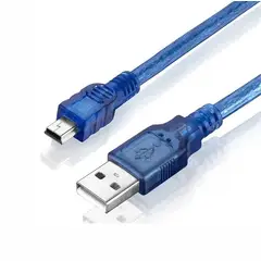 GENERICO - Cable USB-A a Mini-USB 1 m + Color azul
