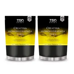 ZEO SPORT - Pack Creatina Monohidratada Pura Zeo 300 Gr 2x150 Doypack
