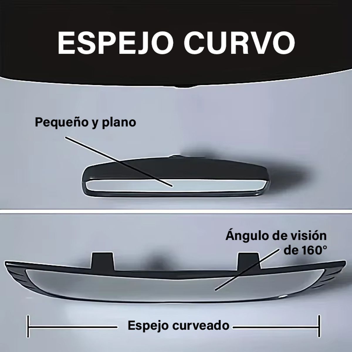 GENERICO - Espejo Retrovisor Gran Angular o Panorámico