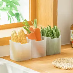 HOMESTAR - Contenedor Organizador Alto para Refrigerador y Mesón