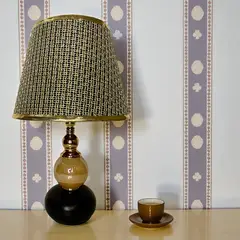 GENERICO - Set X2 Lámparas Velador Con Pantalla Decoración Dormitorios