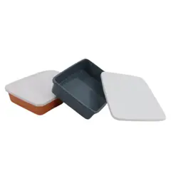 HOMESTAR - Contenedor Hermético Cuadrado de Almacenamiento - Azul