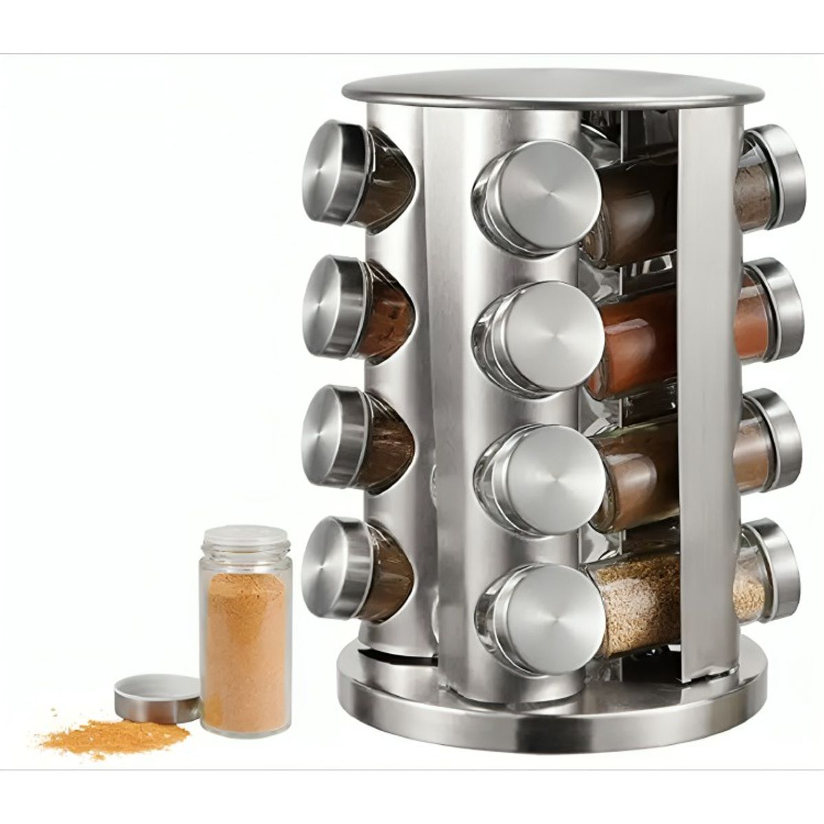 GENERICO - Set Condimentero Especiero Giratorio Cocina 16 Pcs