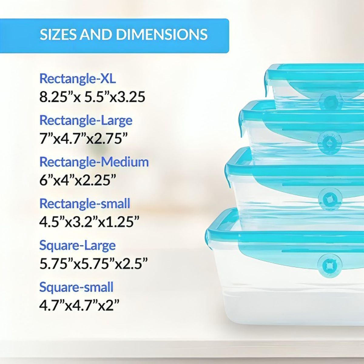 GENERICO - taper Tupper Hermetico Pack 6 + Tapa Silicona Flexible