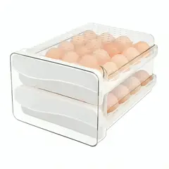 GENERICO - Organizador De Huevos Caja Para 40 Huevos 2 Niveles