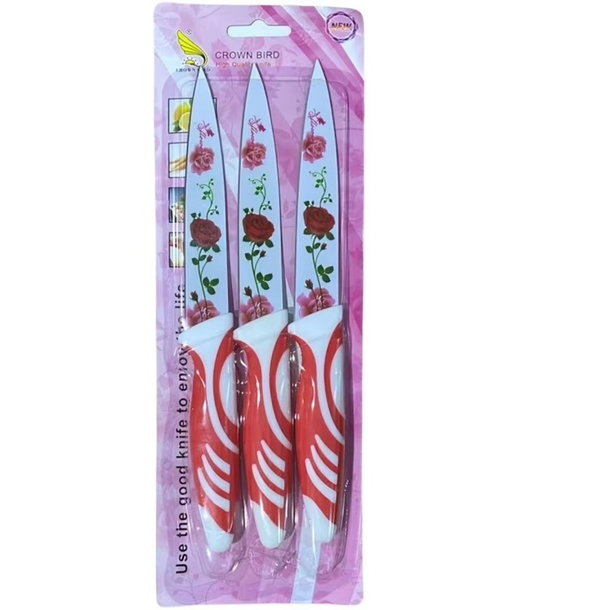 GENERICO - Set 3 Cuchillos Juego Cuchillos Cocina