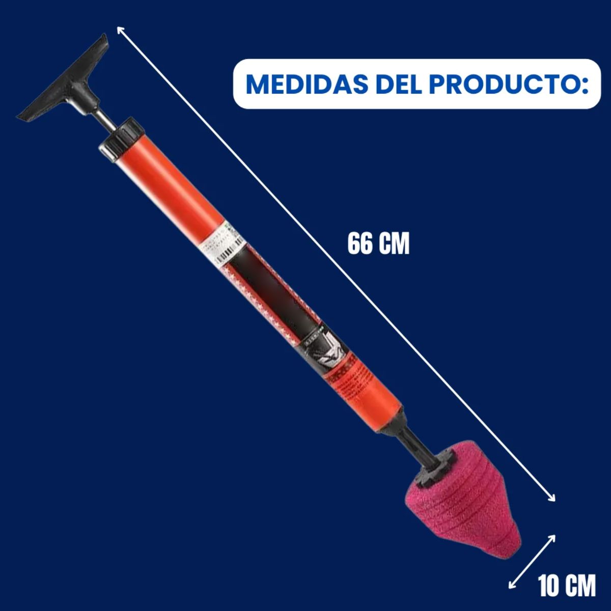 ATURE - Destapador De Alta Presión Rápido Para Inodoro