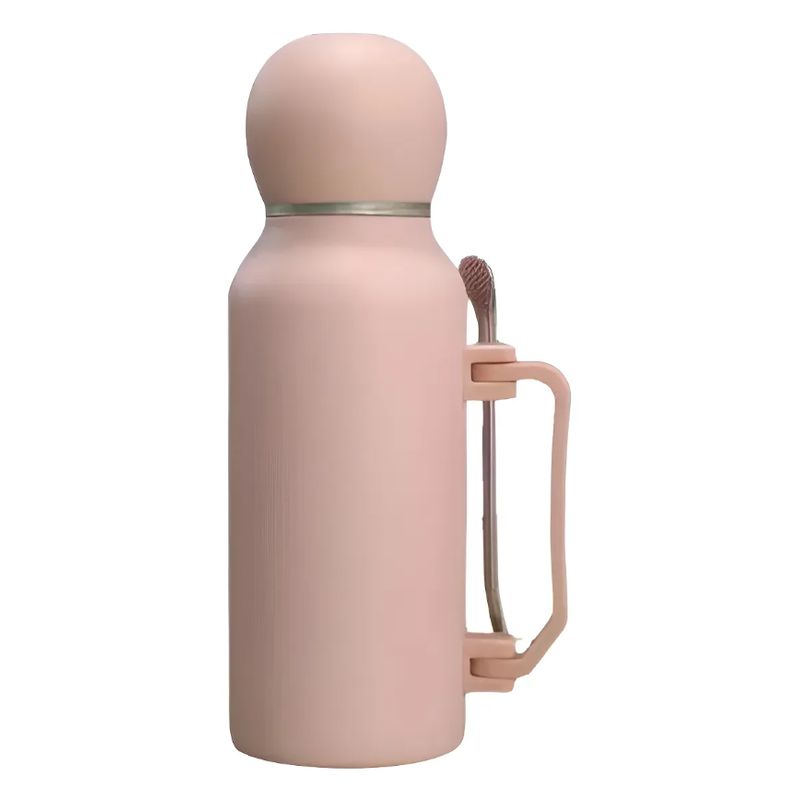 GENERICO - Termo Acero Inoxidable Térmico Matero 13l + Mate Y Bombilla Rosa