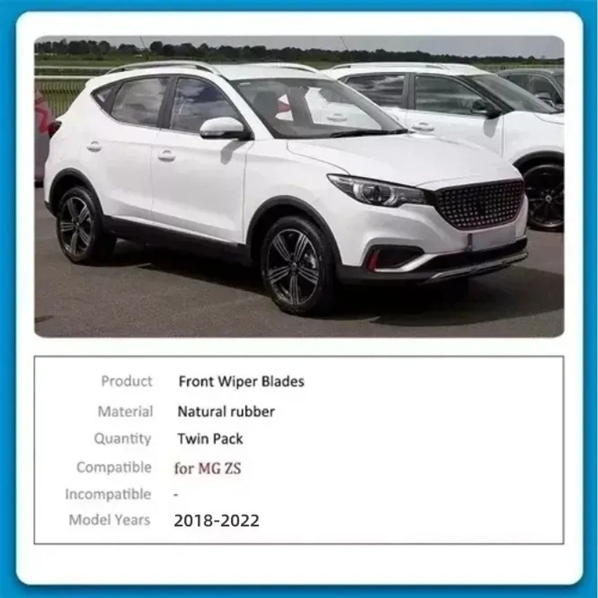 GENERICO - Set De Plumillas Limpiaparabrisas Para Mg Zs  Mg Zx