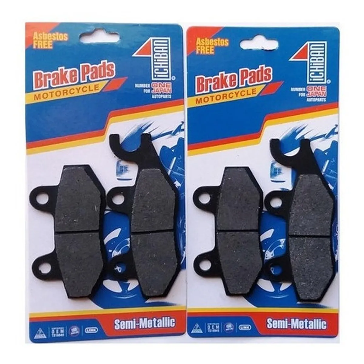 GENERICO - Pastillas Delanteras + Traseras Kawasaki Ninja 400 Japonesas
