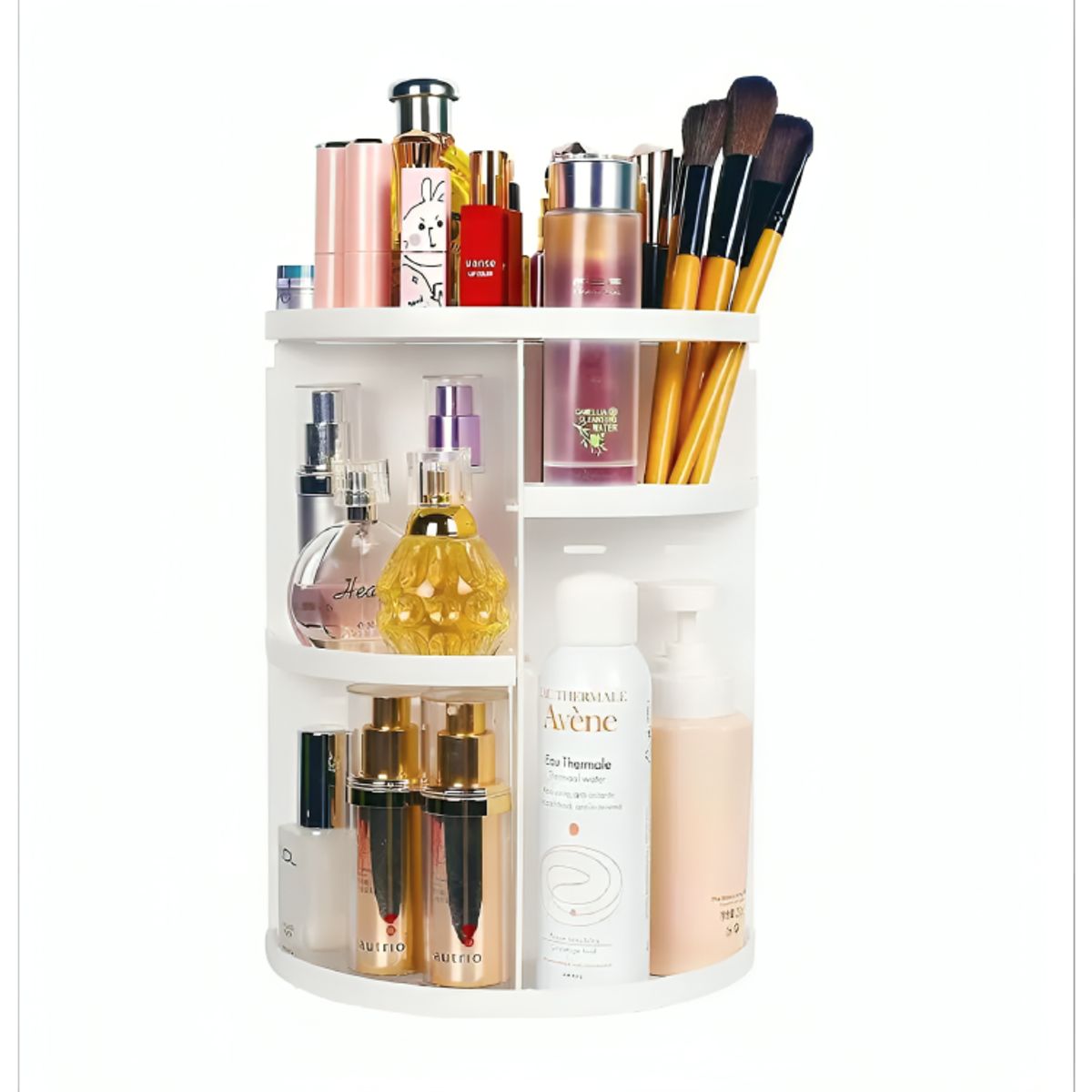 GENERICO - Organizador De Maquillaje Cosmetiquero Giratorio 360 Grados
