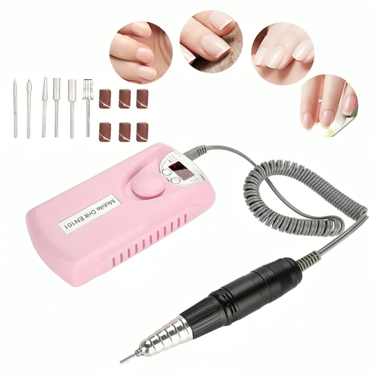 GENERICO - Torno Inalambrico 30000 Rpm Manicura Torno Uñas