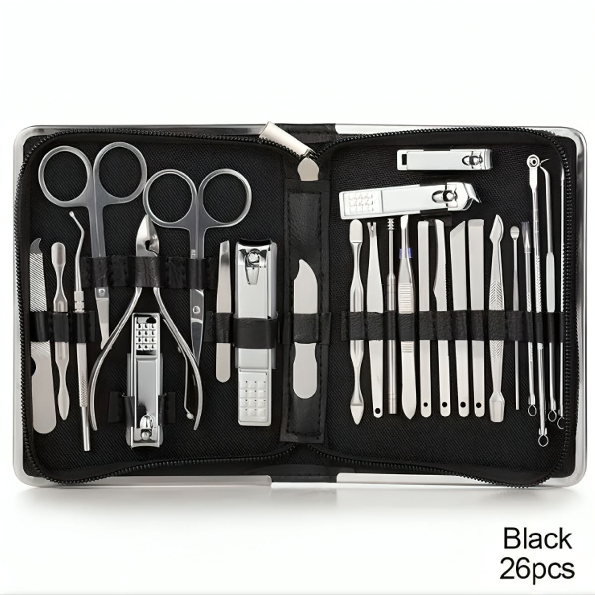 GENERICO - Set Herramientas Manicure Pedicura Kit Uñas 26 Piezas