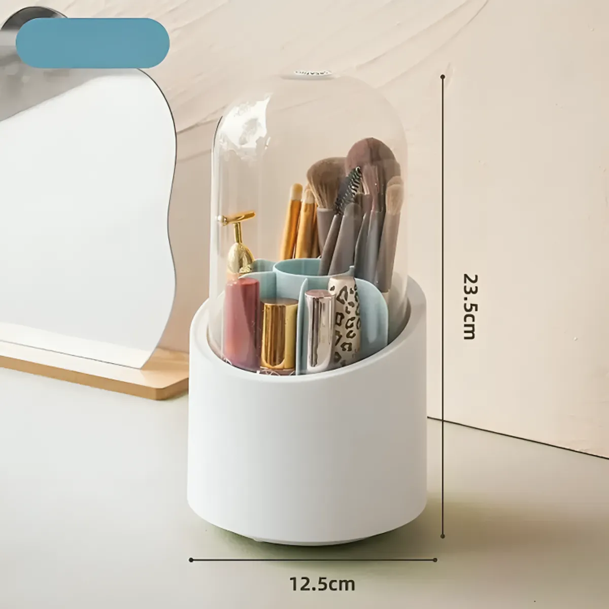 GENERICO - Organizador Para Brochas Y Lápices Cosméticos 360 Giratorio