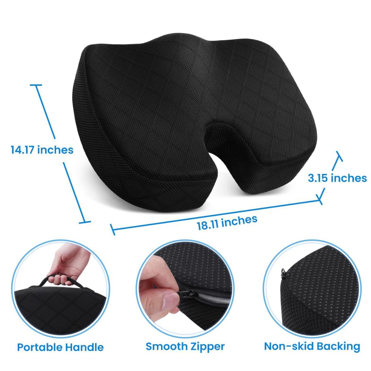 ATURE - Almohada De Memoria Para Realzar Glúteos Y Comodidad Cojín