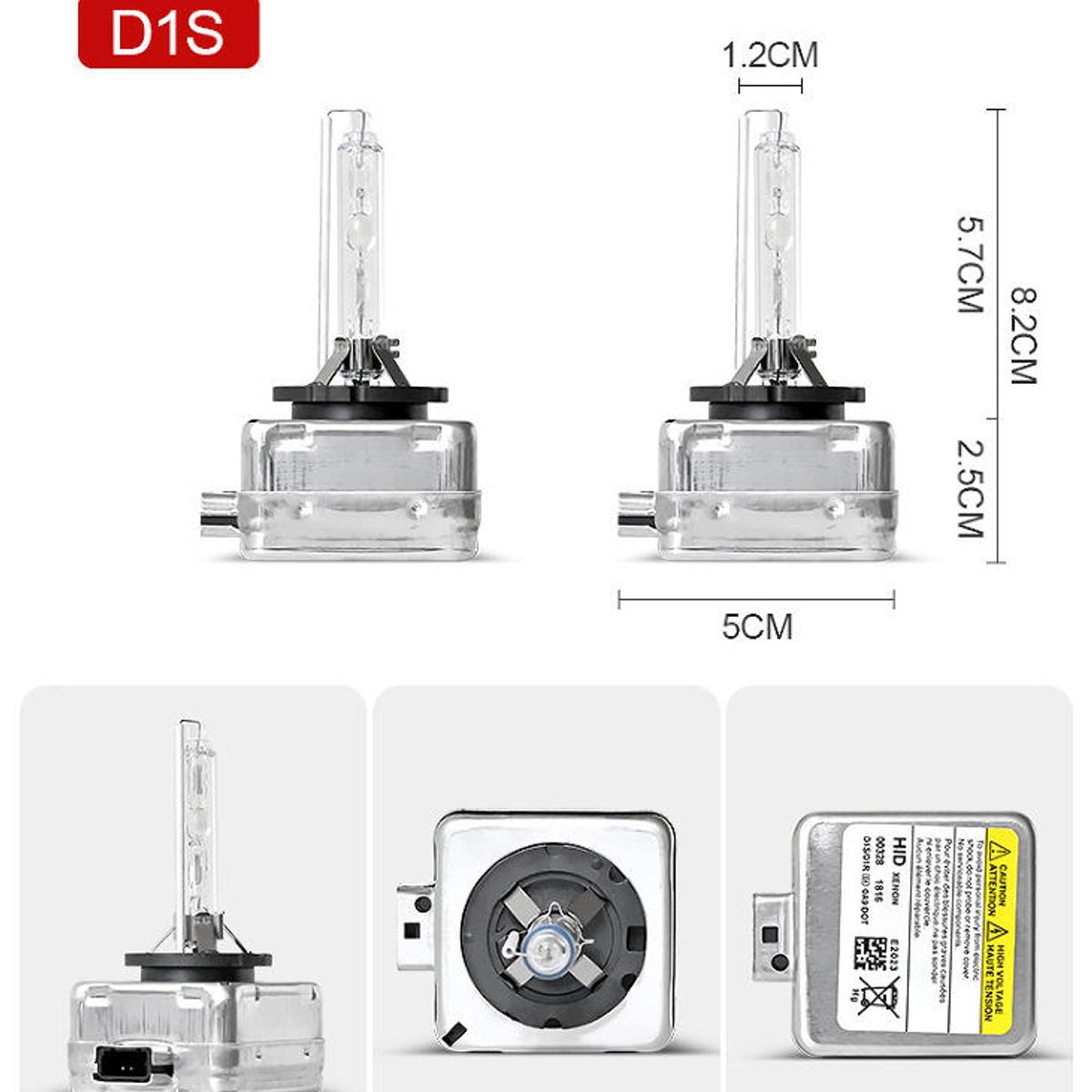 ATURE - 2pcs Ampolletas Delanteras Xenon 35w D1s 6000k