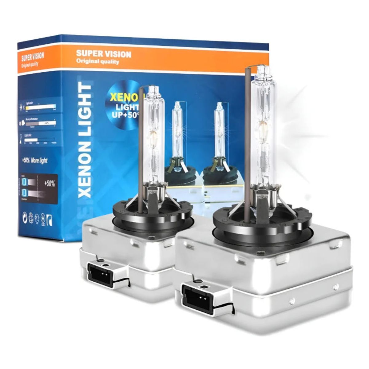 ATURE - 2pcs Ampolletas Delanteras Xenon 35w D1s 8000k