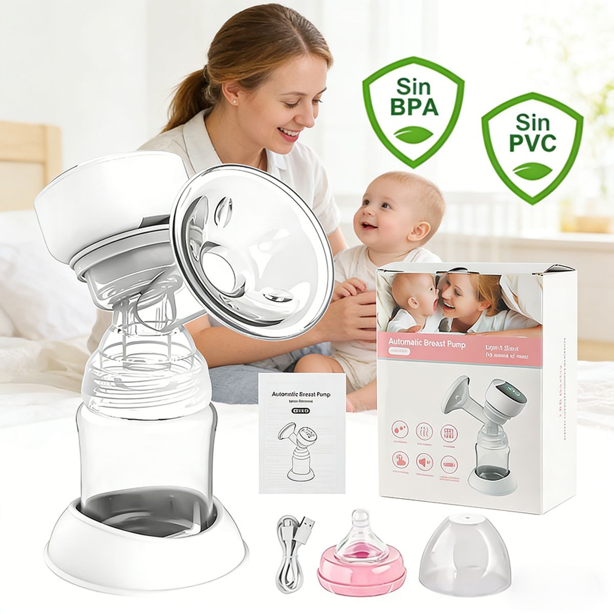 ZSPK - Extractor De Leche Eléctrico Portátil 4modos 12niveles