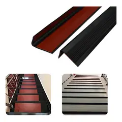 KUANGYE - Tiras Antideslizantes De Goma 3m Para Escaleras Negro