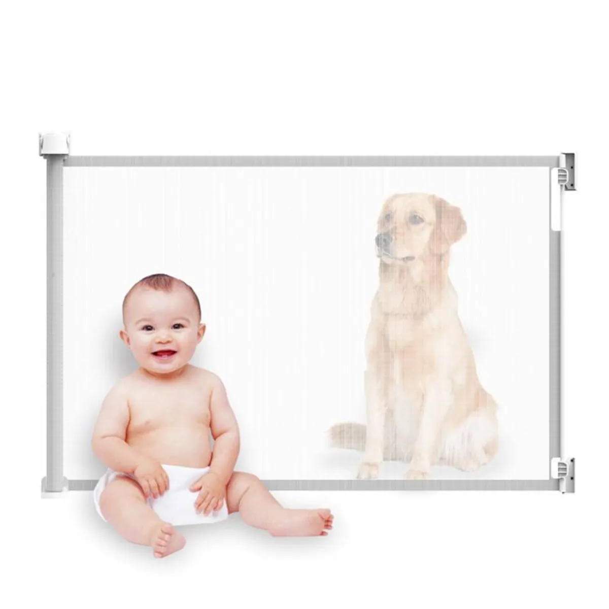 Barrera Puerta de Seguridad Retráctil para Bebés Protección, marca ZSPK - Foto Principal