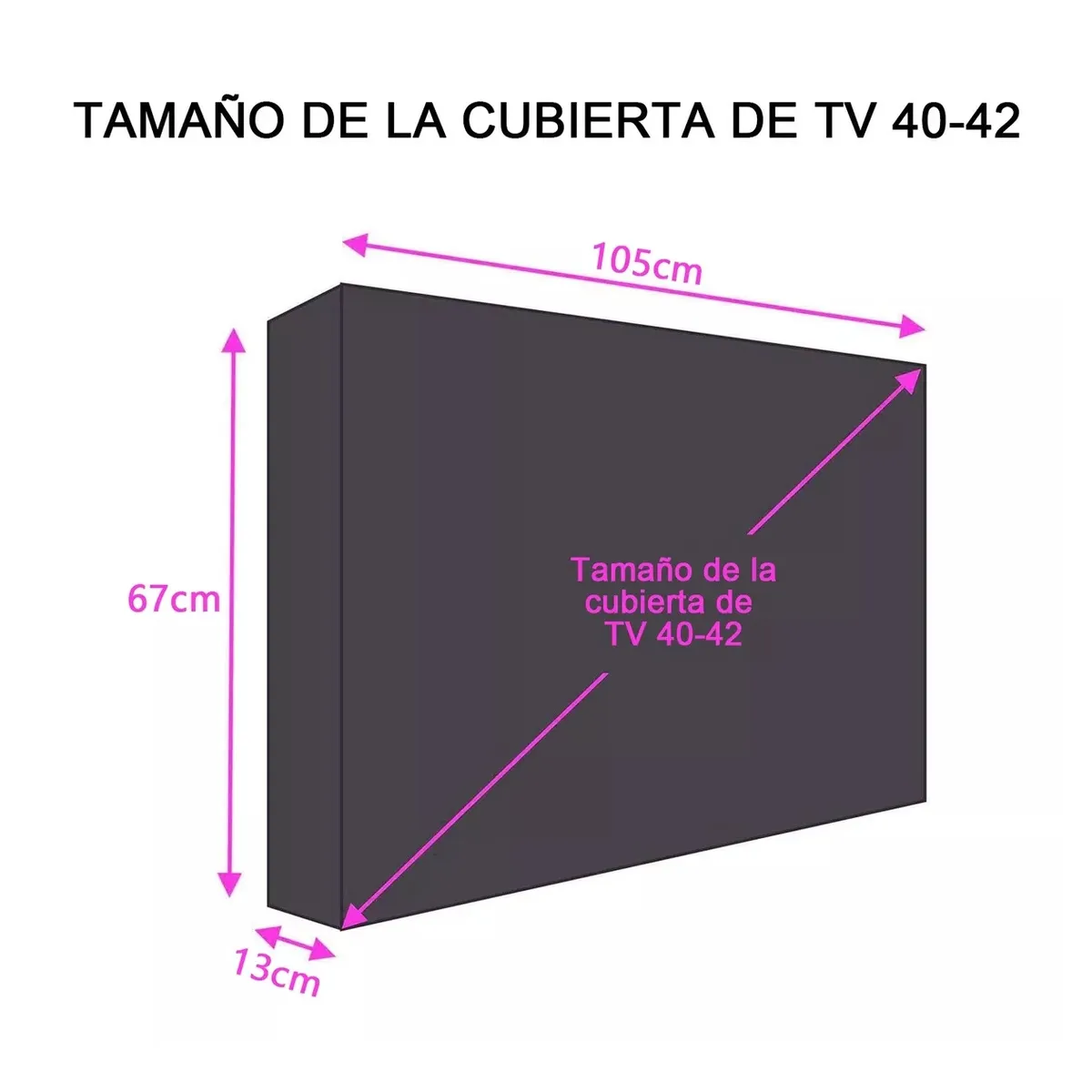 KINDA NICE - Funda Impermeable Para Tv Led 42in