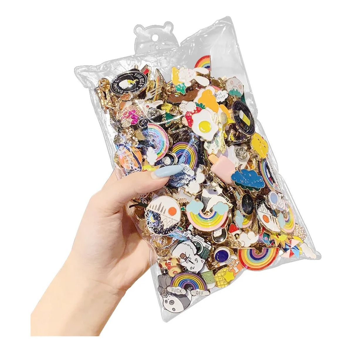 KUANGYE - Pack 20 Pines Pack Broches Metalicos Pines Kawaii Al Azar