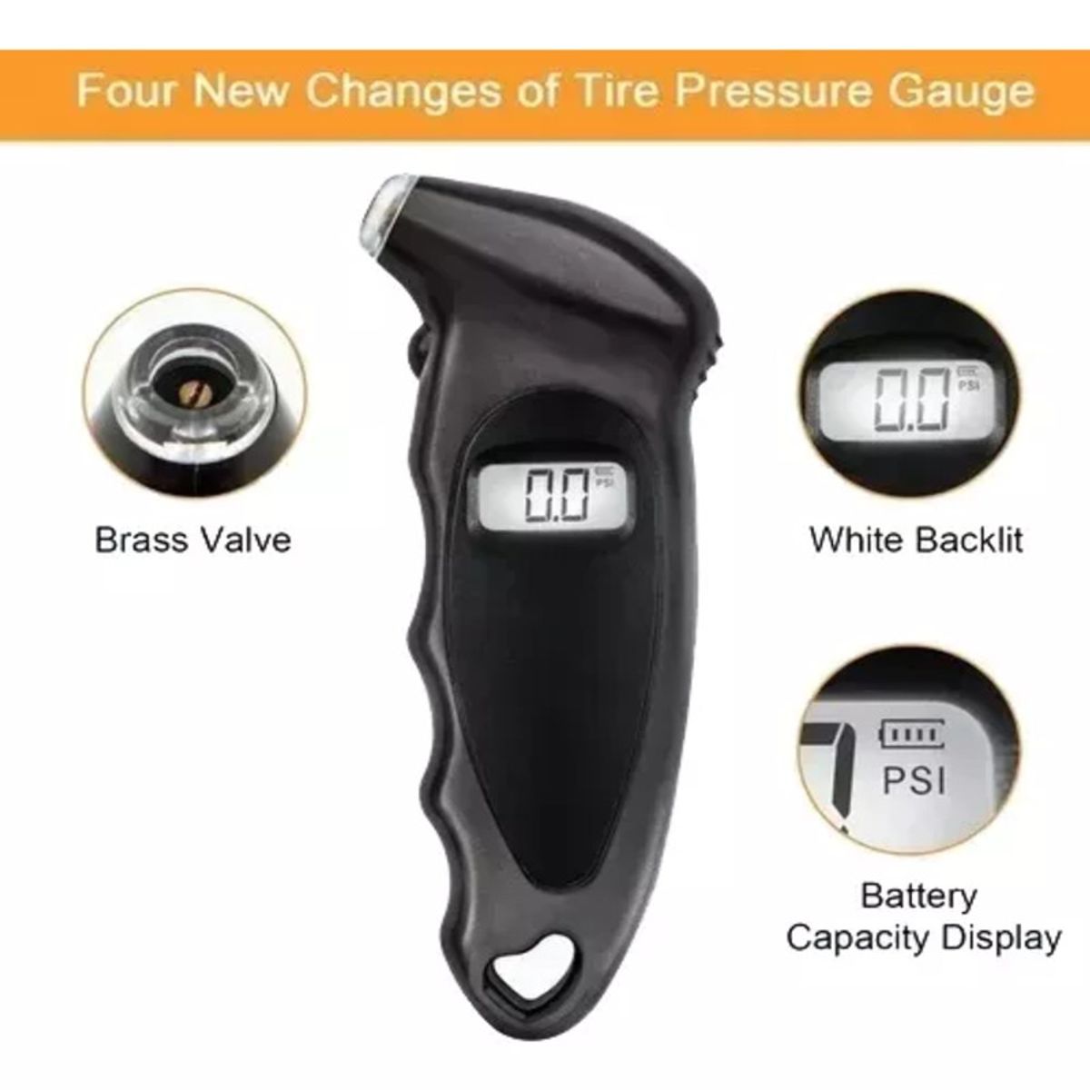 KINDA NICE - Calibrador De Presión Digital Medidor De Presión De Llantas