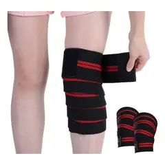 GENERICO - Un Par Venda Para Rodilla Crossfit Elasticada Y Transpirable