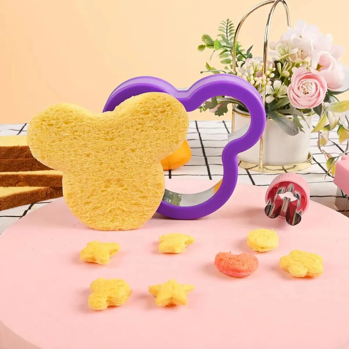 GENERICO - 55 Cortador Galleta Pan Fruta Molde Muffin Tenedor Lonchera