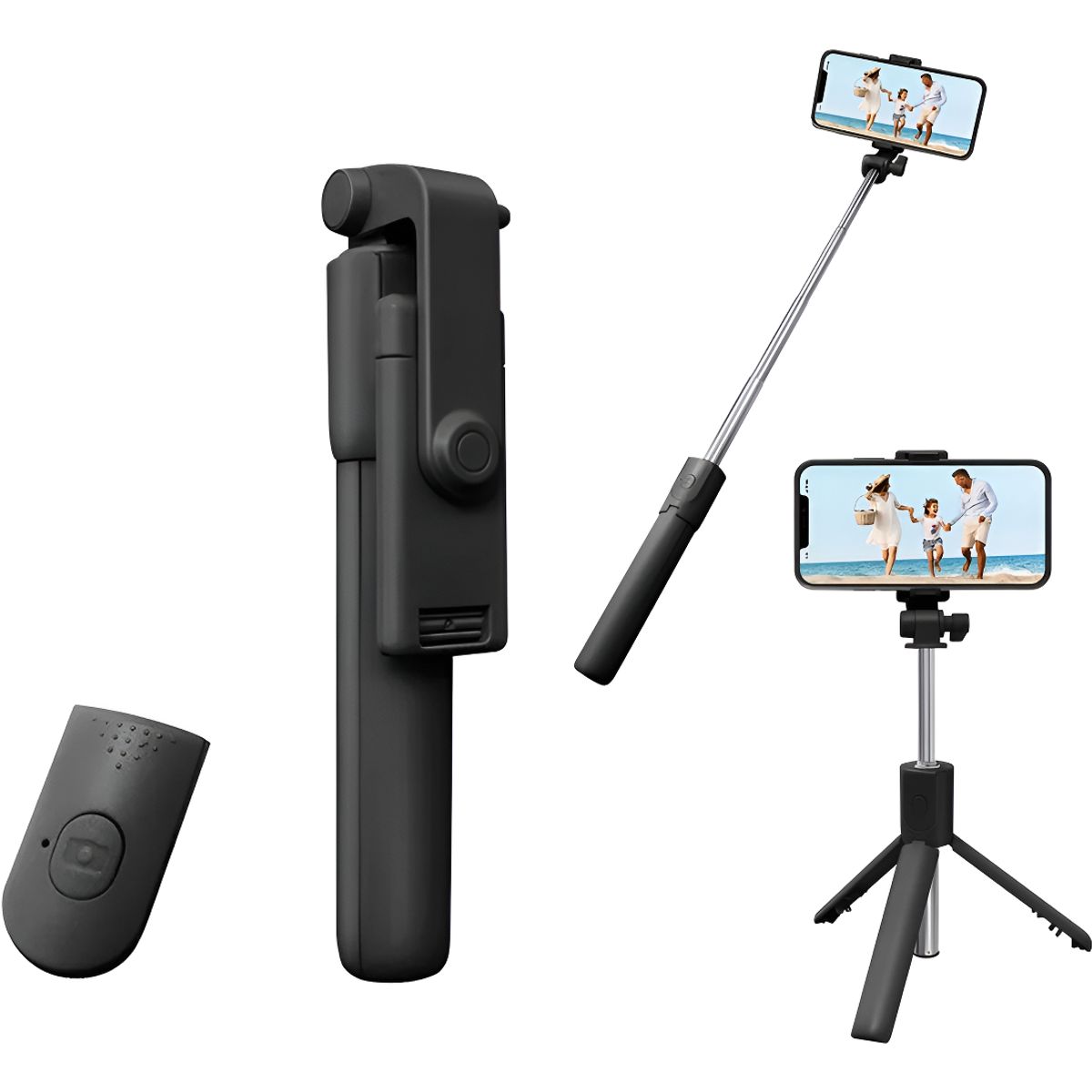 SUPERCENTER - Selfie Sticktrípode Selfie Stick Mando A Distancia Bluetooth