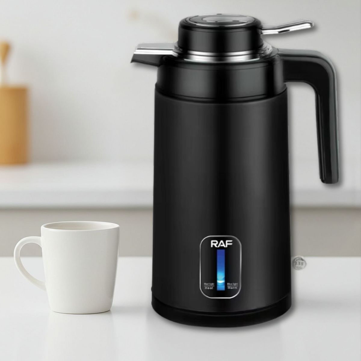 RAF - Termo Hervidor Eléctrico Acero Inoxidable 2.0 Litros