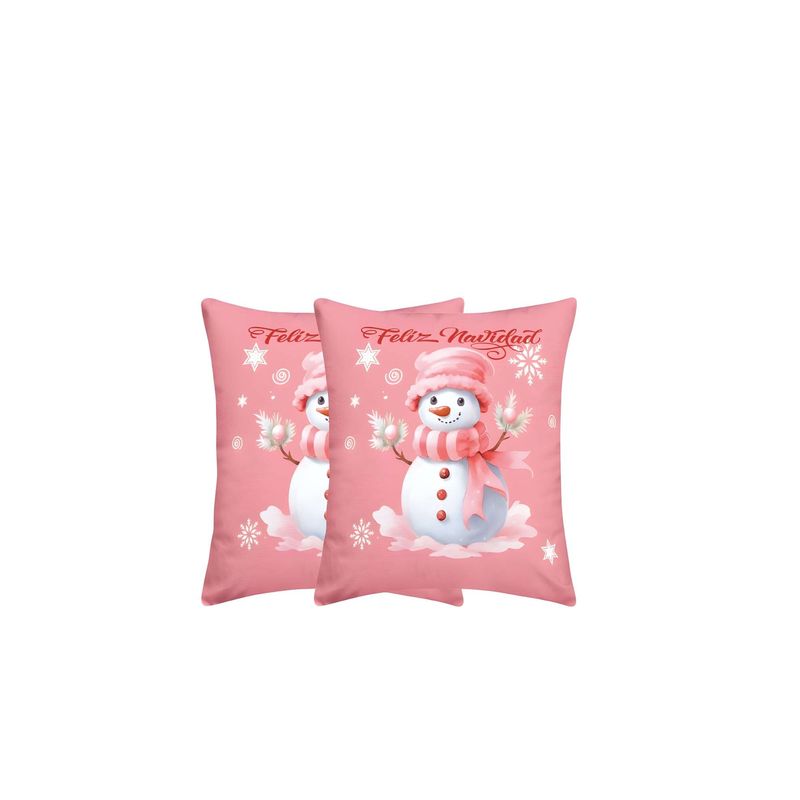 GENERICO - FUNDAS NAVIDAD SET DE 2 FUNDAS PARA COJINES DE 45X45 CM