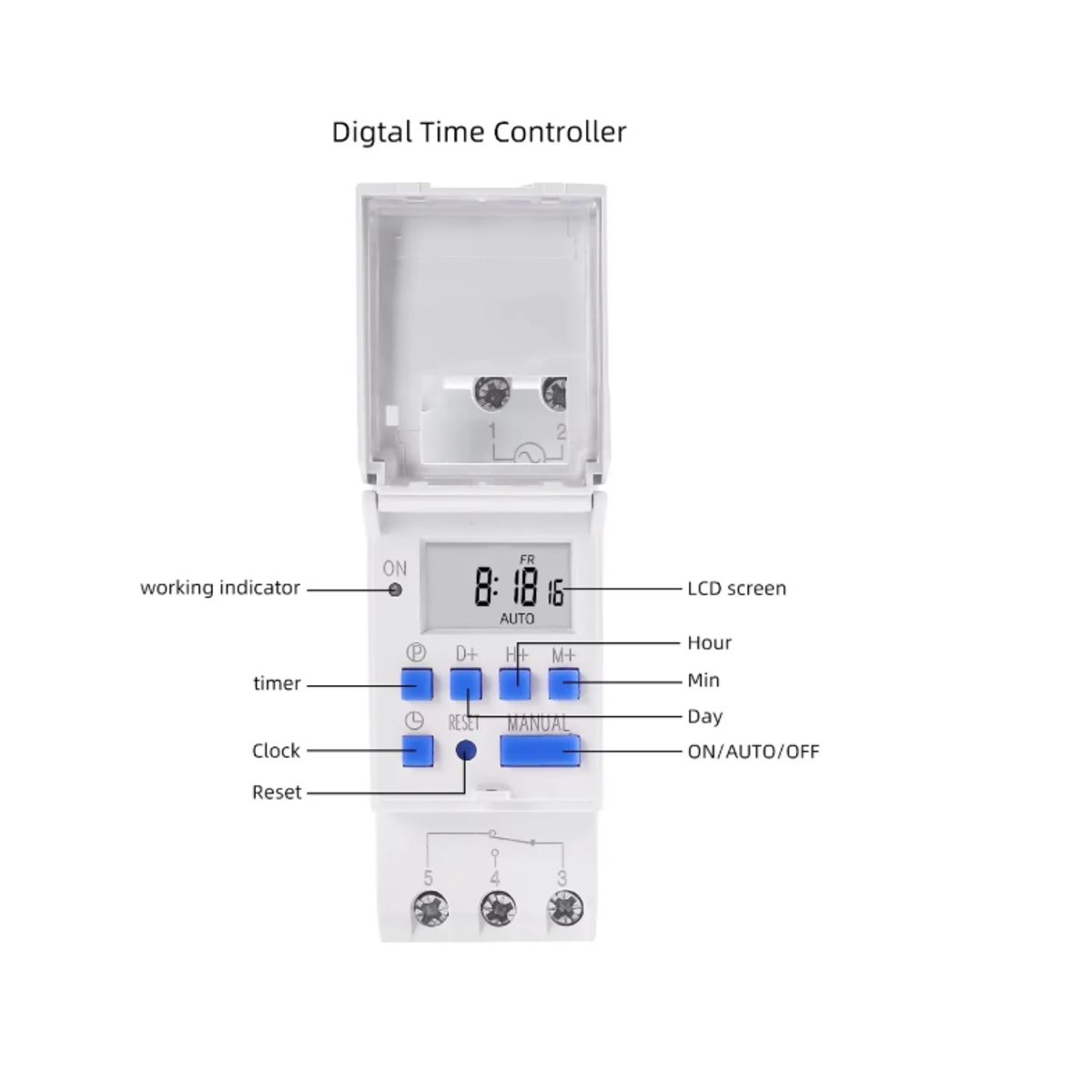 GENERICO - Timer Digital 24vdc 16ah