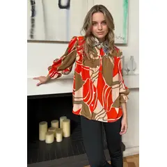 BLANCA SOFIA - Blusa Rafaela Orange Forms