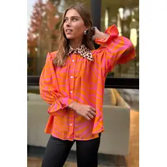 BLANCA SOFIA - Blusa Rafaela Orange Tiger