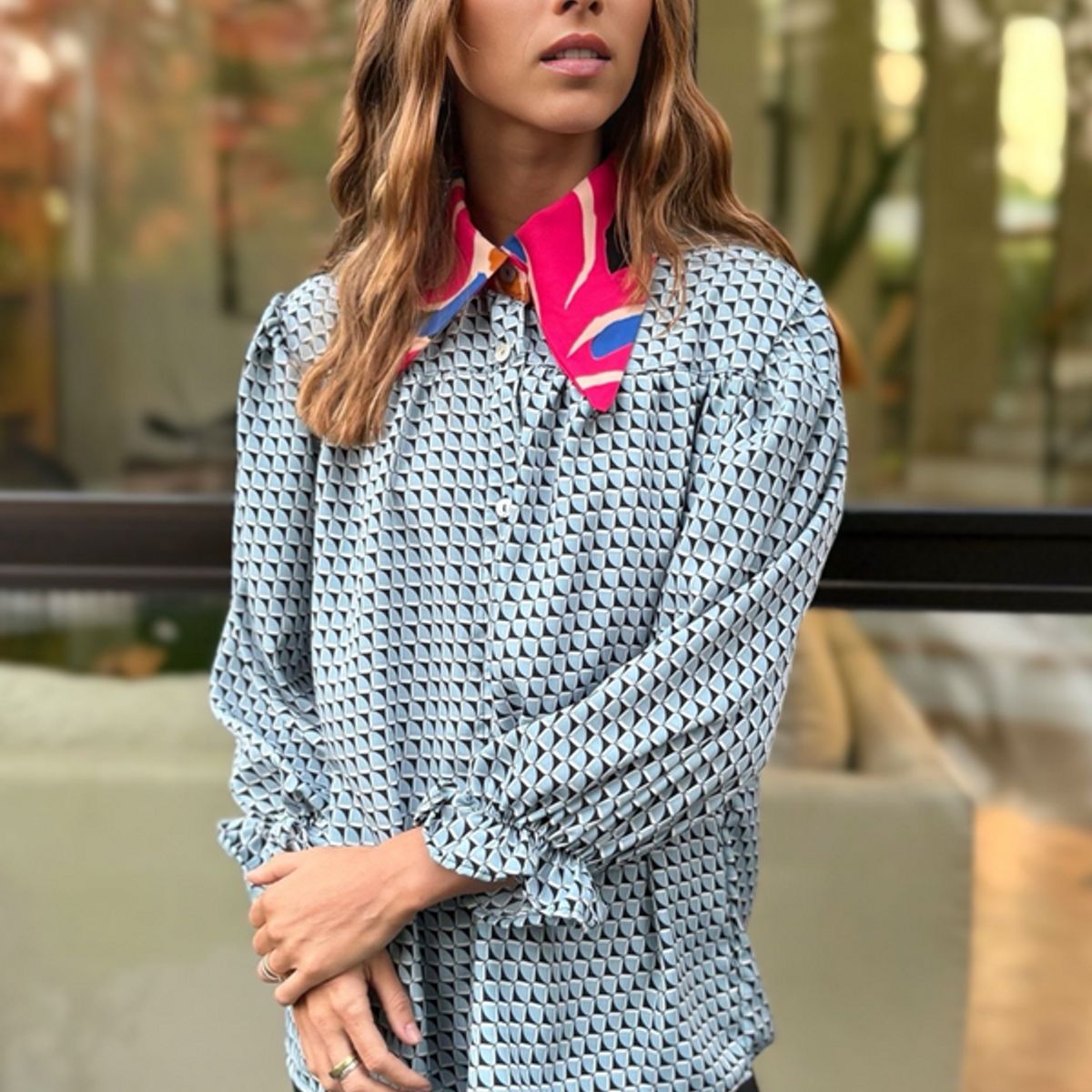 BLANCA SOFIA - Blusa Rafaela Sky Blue