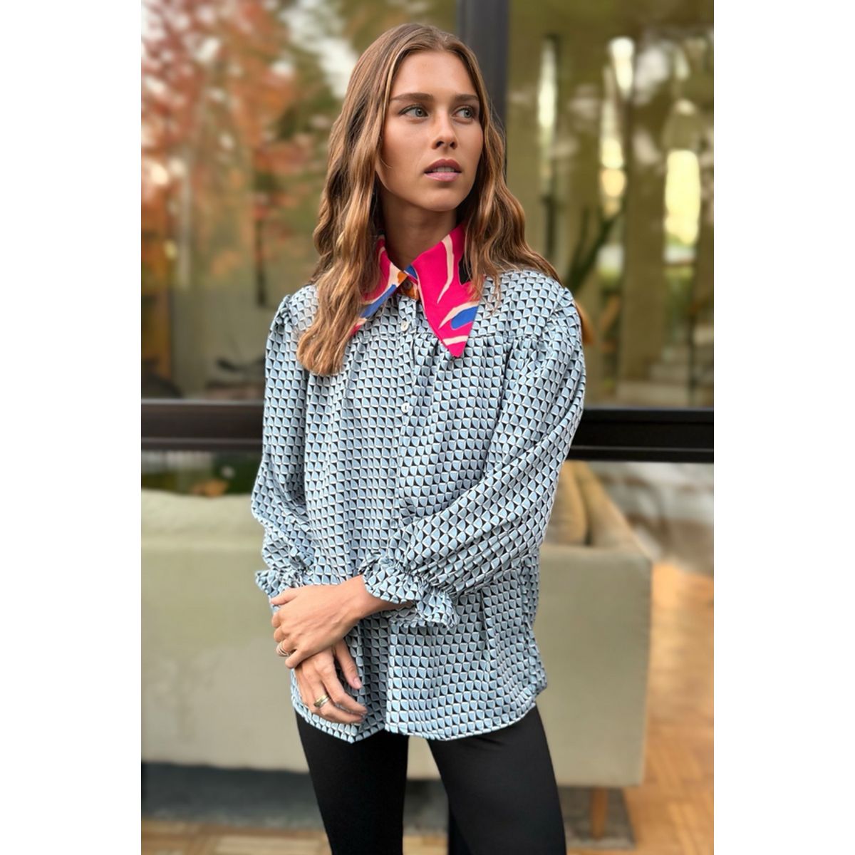 BLANCA SOFIA - Blusa Rafaela Sky Blue