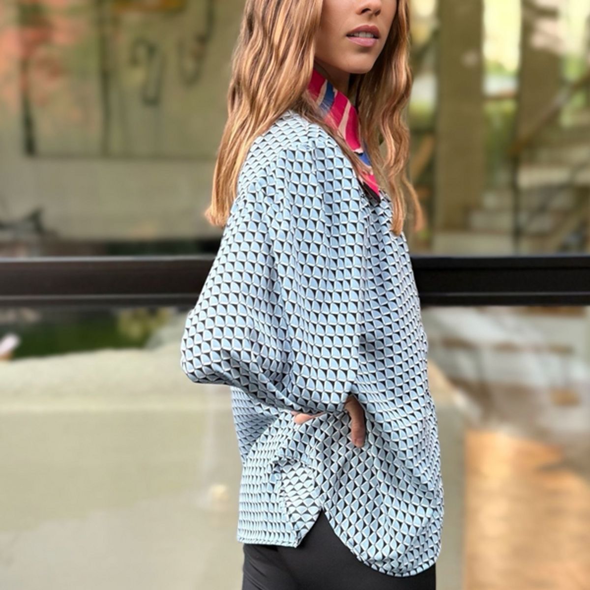 BLANCA SOFIA - Blusa Rafaela Sky Blue